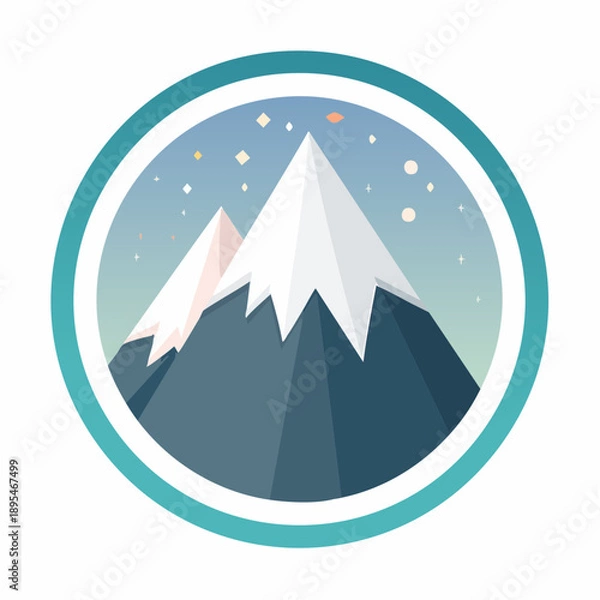 Obraz mountain icon set