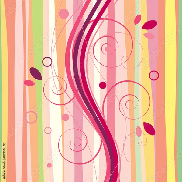 Obraz Abstract waves and stripes