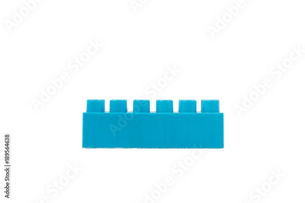 Obraz Child brick toys isolated on white background