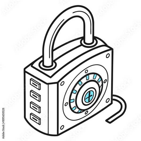 Fototapeta vector lock icon