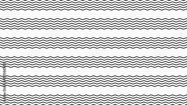 Obraz black zigzag line seamless pattern background vector design