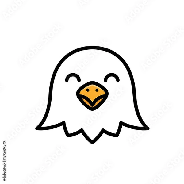 Obraz Cute Eagle Cartoon. (2)