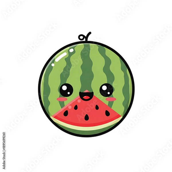 Obraz Cute Watermelon Character. (6)