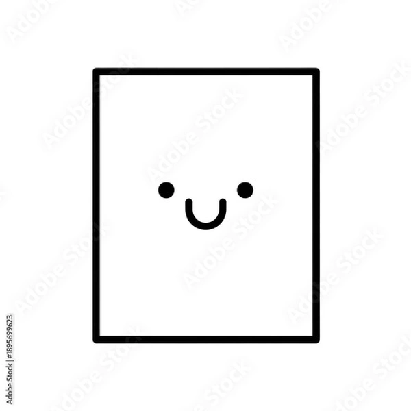 Obraz Happy White Rectangle.