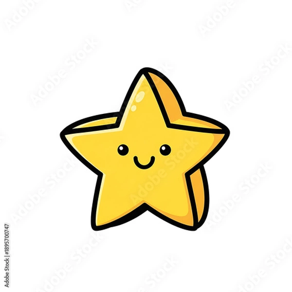 Obraz Cute Yellow Star.
