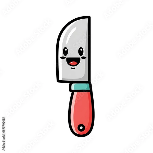 Obraz Happy Knife Cartoon.