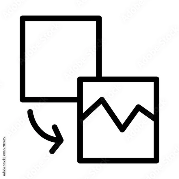 Obraz change line icon