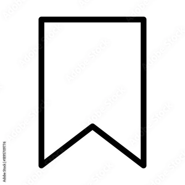 Fototapeta bookmark line icon