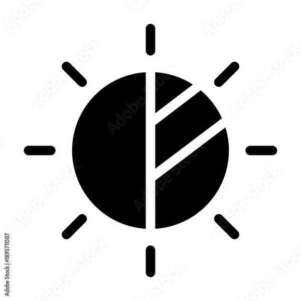 Obraz brightness glyph icon