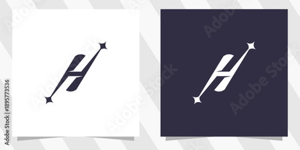 Obraz letter h logo design vector