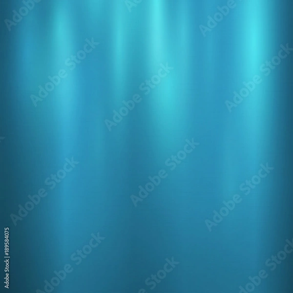 Fototapeta Vector foil navy blue metallic texture with shiny scratched surface, polished imitation background. Brushed steel, aluminum or chrome glowing illustration for posters, ads, prints, banners.