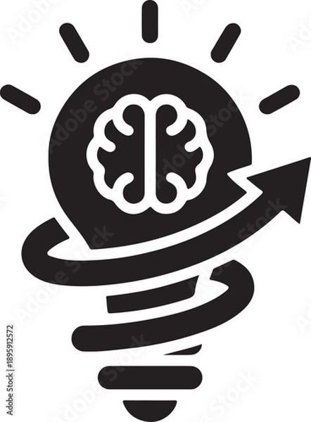 Obraz Superintelligence Innovation and Cognitive Evolution Vector Icon