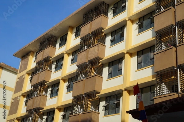 Fototapeta flat outside solarium view point