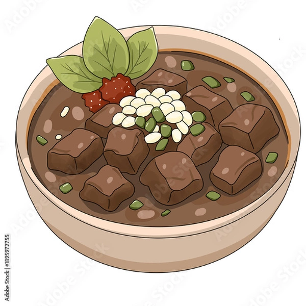 Obraz chocolate cake isolated on white