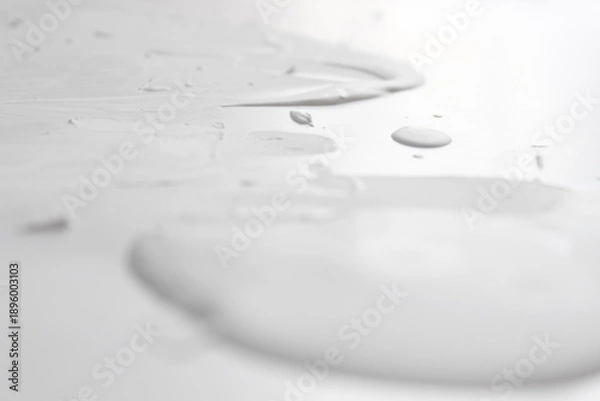 Fototapeta 白い絵の具 パレットの上 液体 乾燥