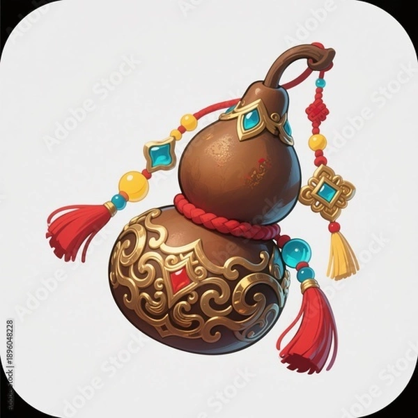 Obraz Chinese ancient style texture gourd