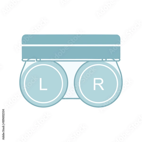Obraz Binoculars Icon in Blue