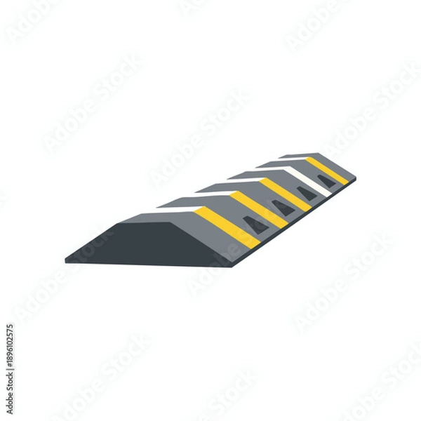 Obraz Speed Bump Illustration