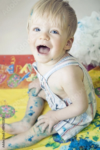 Obraz Junge Grburtstagsshooting