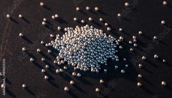 Fototapeta silver granules