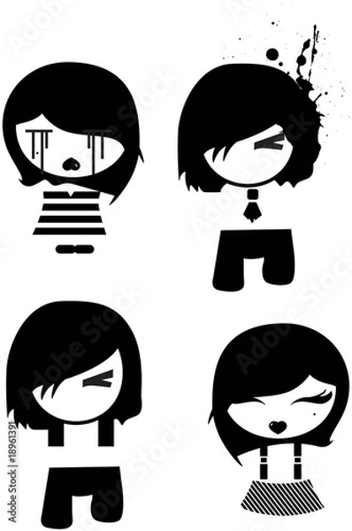 Obraz emo characters