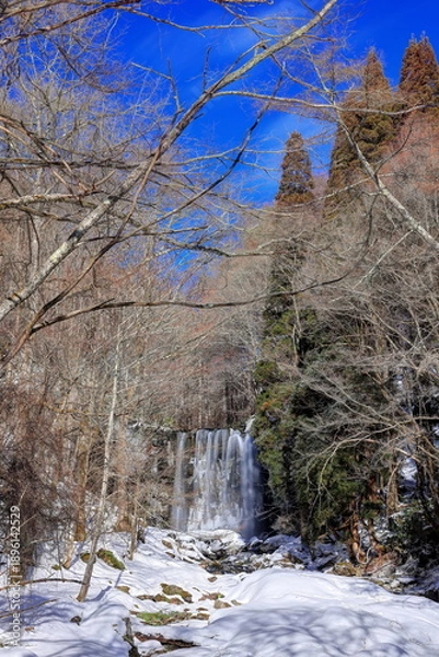 Obraz 冬の唐沢の滝（菅平高原）