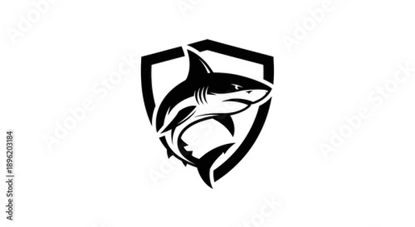 Fototapeta Shark Emblem Vector
