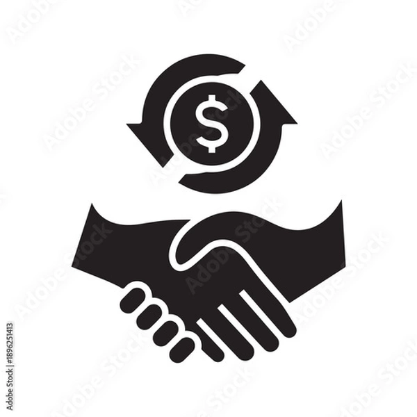 Obraz Business Collaboration Icon Vector Illustration