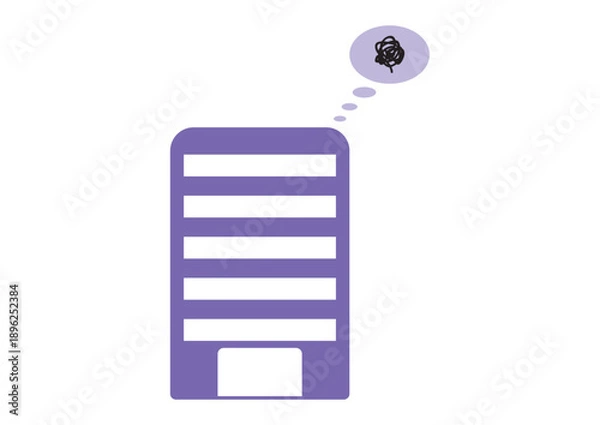 Obraz 紫色の建物、パープル企業イメージ