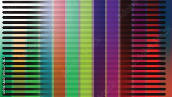 Obraz Abstract Colorful Vertical Gradient Stripes Background with Modern Geometric Pattern