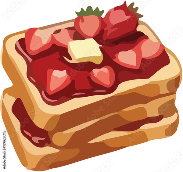 Obraz chocolate cake with cherry