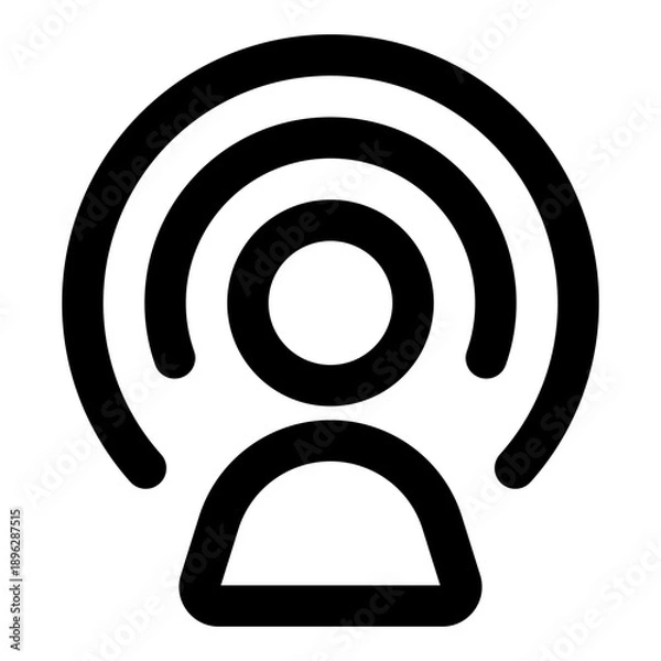 Obraz agency outline icon set