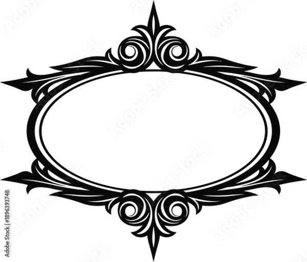 Fototapeta Simple Black Frame Design