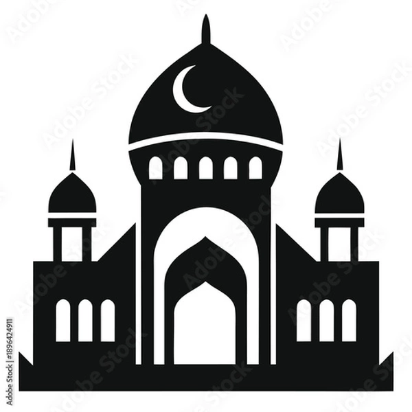 Obraz Black Mosque Silhouette