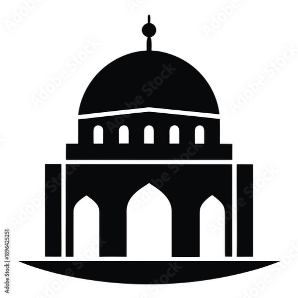 Obraz Islamic Mosque Silhouette