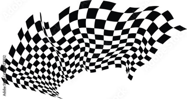 Fototapeta checkered racing flag