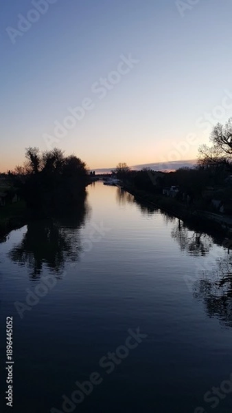 Obraz Canal au coucher...