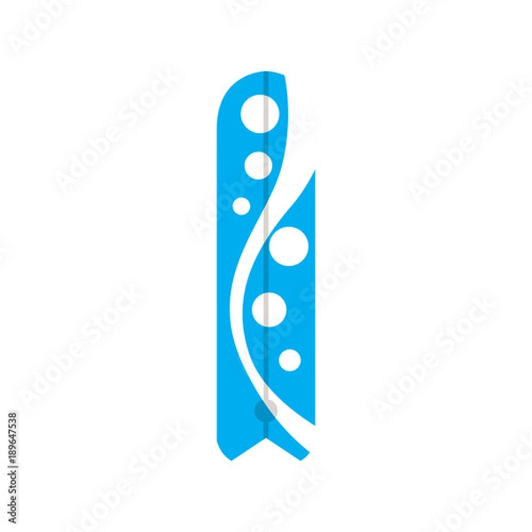 Fototapeta Isolated surfboard image