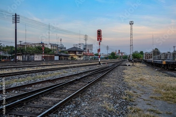 Obraz Railroad in the evening 