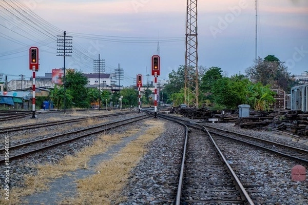 Obraz Railroad in the evening 