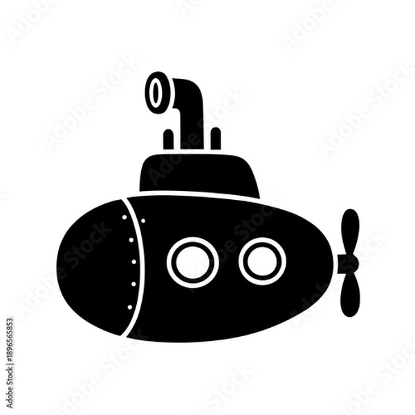 Obraz retro rocket vector illustration