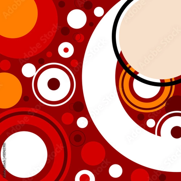 Obraz Kreismuster rot