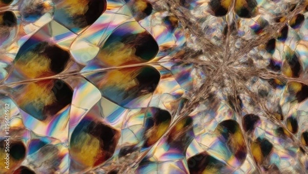 Obraz Abstract pattern, iridescent, geometric shapes