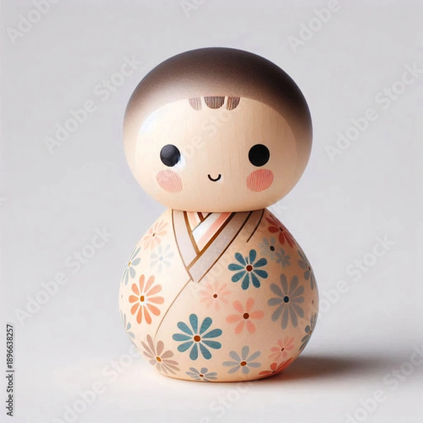 Obraz ぬくもりを感じる木素材で作られた洗練された民芸品