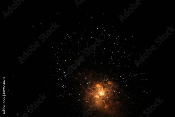 Obraz red explosion of the firework