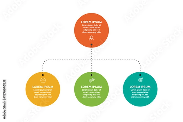 Obraz Business infographic design background template