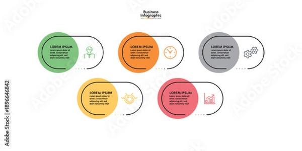 Obraz Business infographic design background template