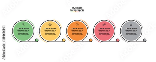 Obraz Business infographic design background template