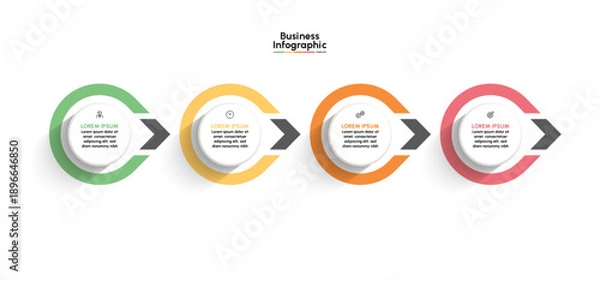 Obraz Business infographic design background template