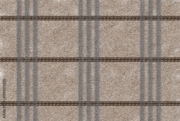 Obraz チェック柄のマフラーの表面